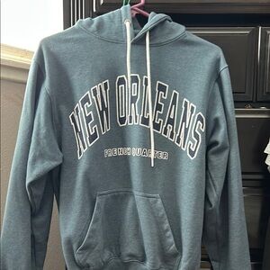 Nola Heather Grey Hoodie New Orleans Sweatshirt